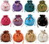 kilofly 12 Silk Coin Purse Drawstring Floral Embroidered Jewelry Bag Gift Pouch...