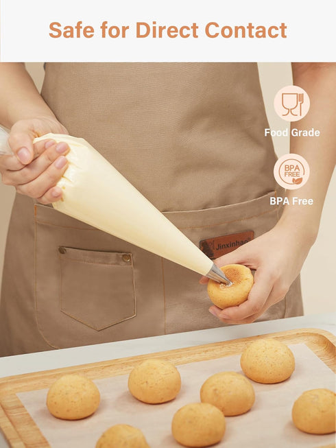 Kootek Piping Bags, Disposable Pastry Bags 16 Inch, 100 Pcs Anti Burst Large Icing Piping Bags for Cookie Frosting Cake Decorating Baking Supplies...