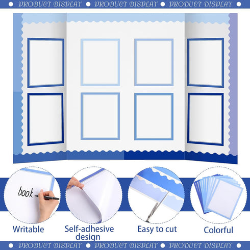 90 Pcs Science Fair Board Supplies Include 72 Trim Scalloped Bulletin Board Borders 18 Presentation Board Subtitles for Classroom Office Display B...