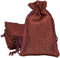 12-Pack 5.5x7.75 Natural Burlap Gift Bags w. Drawstring (Maroon Red, Medium) for Party Favors, Presents or DIY Craft by TheDisplayGuys...