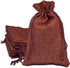 12-Pack 5.5x7.75 Natural Burlap Gift Bags w. Drawstring (Maroon Red, Medium) for Party Favors, Presents or DIY Craft by TheDisplayGuys...