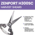Zenport H300SC Harvest Shear, Long Curved Stainless Steel Blade...