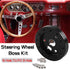 RULLINE 0.5" Steering Wheel Hub Adapter Conversion Spacer 6 Hole to 3 Hole Steering Wheel Adapter Boss Kit Black...