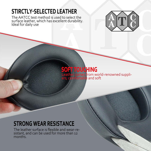 Krone Kalpasmos Earpad Replacement for Beats Studio 2 & 3 Wireless/Wired Headphone, Ear Cushion Premium Protein Leather Memory Foam with Kits, Sup...