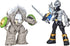 Power Rangers Dino Fury Battle Attackers 2-Pack Black Ranger vs. Smashstone Kicking Action Figure Toys, TV Inspired Accessory Ages 4 and Up...