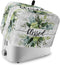 4 Slice Toaster Cover, Bread Machine Cover Farm Plant Summer Eucalyptus Leaves Gray Plaid Kitchen Appliance Dust Cover with Top Handle Fingerprint...