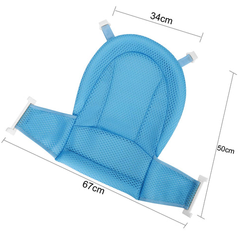 Net Baby Bath Seat Cushion Floating Quick Drying Bathtub Cradle Sling Adjustable Breathable Safety Soft Shower Comfortable Support for Infant Newb...