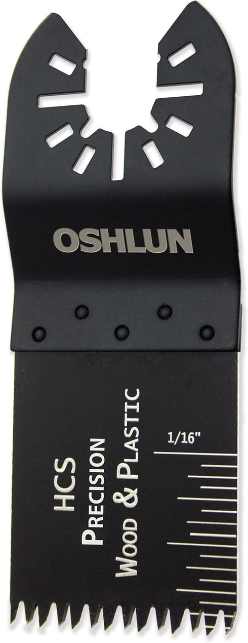 Oshlun MMC-1003 1-1/3-Inch Precision Japan HCS Oscillating Tool Blade with Quick-Fit Arbor for Standard and Quick Change Tools, 3-Pack...