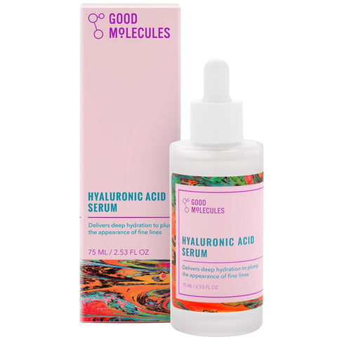 Good Molecules Hyaluronic Acid Serum - Hydration for Dry Skin to Moisturize, Plump, and Firm - 1% HA, Anti-aging Water-Based Skincare for Face...