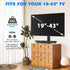 Rfiver Universal Swivel Tabletop TV Stand for Flat Screens 23 24 26 32 39 40 42 43 Inch, Heavy Duty Center Pedestal Stand Replacement with Black T...