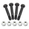 Ganivsor Replacement Snowthrower Shear Pin 4Bolt & 5Nut for Ariens Snowblower 52100100 521001 00659100 ST824E ST1027LE...