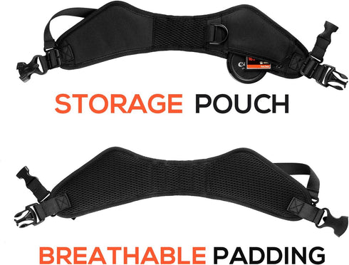 waka Camera Neck Strap with Quick Release, Safety Tether and Underarm Strap, Adjustable Camera Shoulder Sling Strap for Nikon Canon Sony Fuji DSLR...