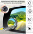 2 PCS Car Blind Spot Side Mirror, 2 Inch Reusable Round HD Blind Spot Mirror with Sucker, Universal 360° Wide Angle Glass Convex Side Rear View Mi...
