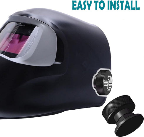 Welding Hood Helmet Pipeliner Fasteners-1Pair Black USA Flag Pattern Aluminum Helmet Pipeliner Headgear Replacement Parts Accessories Screws Flip ...