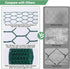 Floral Chicken Wire for Craft,4 x 118 Inch Lightweight Galvanized Hexagonal Chicken Wire Netting, 2mm Thickness Chicken Wire Fence for Garden Poul...