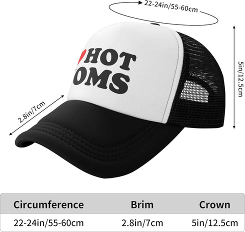 Trucker Hats for Men Women, Funny Gag Gifts Joke, Classic Adjustable Mesh Baseball Cap Snapback Hat Black...