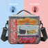 FlowFly Insulated Reusable Lunch Bag Adult Large Lunch Box for Women and Men with Adjustable Shoulder Strap,Front Zipper Pocket and Dual Large Mes...