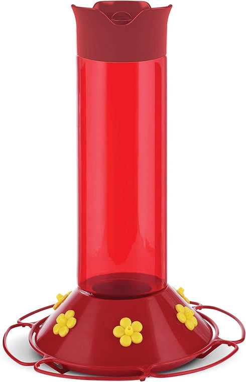 Perky-Pet 409 Hummer’s Favorite Red Plastic Hummingbird Feeder – 30 oz...