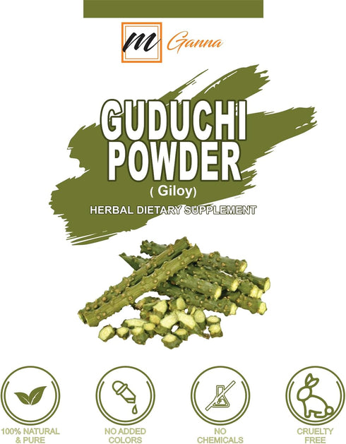 100% Pure and Natural Guduchi | Giloy | Tinospora Cordifolia Powder for Skin and Health Care 100 GMS / 0.22 LBS...
