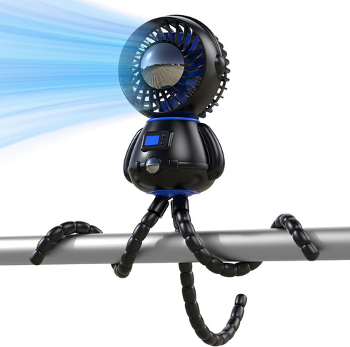 SLENPET Astronaut Portable Stroller Fan, Baby-Safe Clip-on with Detachable Flexible Tripod, Rechargeable Battery-Operated, 3-Speeds, 270° Rotation...