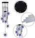 Blue Evil Eye Sun Wind Chimes Outdoor Decor, Mobile Sun Evil Eye Windcatcher, Evil Eye Sun Wind Bells, Sun Blue Evil Eye Amulet Wind Chimes for Ho...
