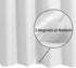 ALYVIA SPRING Waterproof Fabric Shower Curtain Liner with 3 Magnets - Soft & Light-Weight, Hotel Quality & Machine Washable - Standard Size 70x72,...