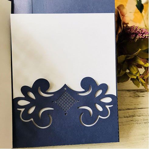 Adies 2pcs Lace Flower Metal Die Cuts ,Wedding Greeting Crad Frame Border Cutting Dies Cut Template Stencils for DIY Scrapbooking Album Decorative...