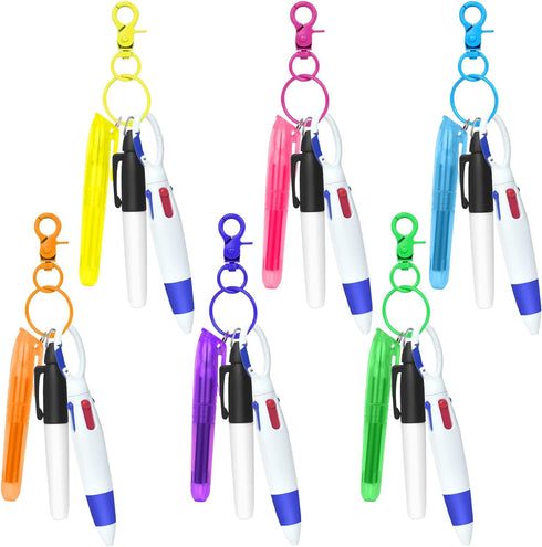 24 pieces Mini Highlighter Nurse Pen Pack Set Nurse Pens for Badge include 6 pieces Tip Highlighter 6 pieces Permanent Marker Pen And 6 pieces Ret...
