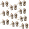 BNC Female Nut Bulkhead Panel Connector 20-Pack Solder Jack Adapters for Monitor Equipment RG58 RG59 RG6 RF Coaxial Cable Welding Machine...