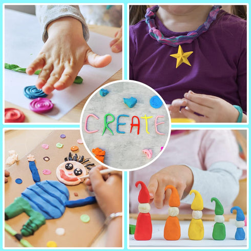 ESSENSON Air Dry Clay 27 Colors, Modeling Clay for Kids, DIY Molding Magic Clay for with Tools, Soft & Ultra Light, Toys Gifts for Age 3 4 5 6 7 8...