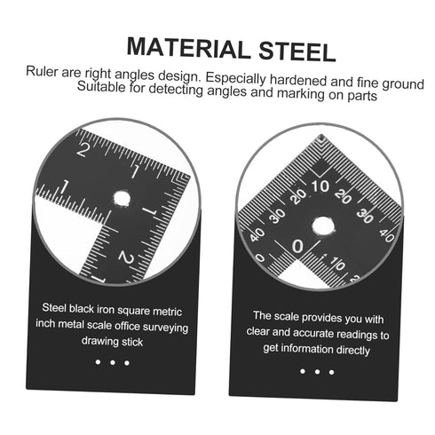 Measure Angles 2pcs Square Carpenter Tools Angle Measuring Rulers DIY Sewing Supplies Carpenters Ruler Rulers L-Shape Drawing Rulers L-Shaped Squa...