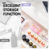 HOUSE DAY Desk Drawer Organizer Bins 8 PCS, 9*3*2" Clear Drawer Organizers with Silicone Pads, Vanity Organizers and Storage, Non Slip Plastic Dra...