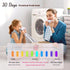 Morigins Ultra Concentrated Laundry Detergent Sheets (120 Loads, 60 Sheet), Sweet Sakura Scent, Clean Breeze, Non Toxic People Safe, Washing Trave...