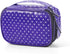 Teamoy Jewelry Travel Case Organizer - Small Storage Bag for Necklace, Earrings, Rings, Watch, Purple Dots...