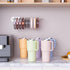 Tumbler lid organizers inside cabinet- Neat and Convenient Kitchen Storage Solution!...