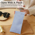8 Pcs Small Makeup Bag for Purse, Waterproof Portable Pocket Cosmetic Bag with 7" Squeeze Top Glasses Case, No Zipper Self-closing Makeup Pouch Mi...