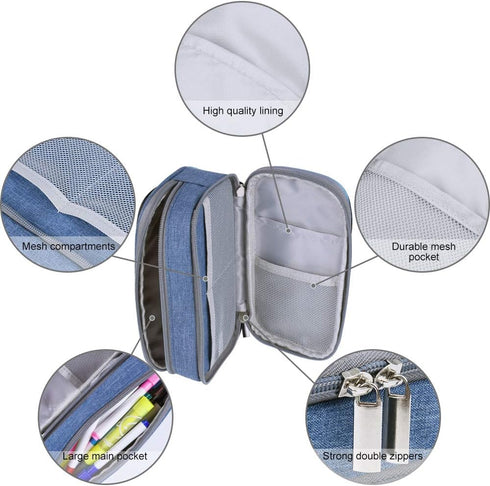 YONZONE Big Capacity Pencil Case Large Pencil Bag Pouch Pen Case Pencil Marker Holder with High Storage for Office Desk Organizer Supplies Cosmeti...