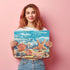DIAMOND DOTZ ® - Summertime Beach, Full Drill, Round Dotz, Diamond Painting Kits, Diamond Art Kits for Adults, Gem Art, Diamond Art, Kits, 10.6"x1...