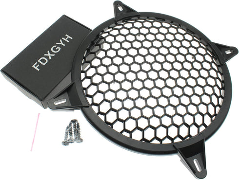 FDXGYH 2 Pack 10 Inch Speaker Grill Subwoofer Grill Waffle Grill Guard Protector Cover with Mounting Screws for Home Audio,Black...