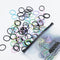 200 pcs hair ties, non-damaging hair elastics with elastic hair ties, girls, and womens hair ties, ponytail tails hair ties, non-metallic bulk hai...