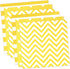 Disposable Striped Chevron Polka Dot Yellow Paper Luncheon Party Napkins 60 Count 13"x13"...