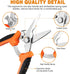 Garden Pruning Shears,3 Pack Stainless Steel Pruning Shears for Gardening,Garden Scissors Set with Storage Bag,Garden Clippers Handheld,Garden Too...