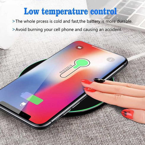 Fast QI Wireless Charger 15W, Charging Pad Compatible with iPhone 13/12/12 Pro Max/11/XR/X/8 Plus, Samsung Galaxy S21/S20 Ultra/S10/S9/Note 10, An...