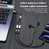 USB C to USB C Female Adapter USB Y Splitter Cable USB C Splitter (NOT for Monitor and Charging) USB C Male to 2USB-C Female Cord Converter,Dual D...