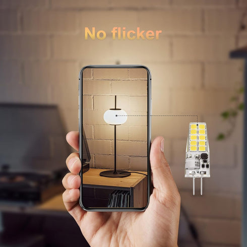 BAOMING G4 LED Bulb 12V JC Tybe, 20W/35W T3 G4 Halogen Equivalent, 6000K Daylight White, G4 Bi-Pin Base, No-Flicker 400LM, Chandelier Lighting/Lan...