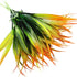 CLONG 4pcs Artificial Fake Grass Plants Faux Fake Grasses Plastic Plant Greenery (Orange and Green)...