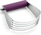 Spring Chef Large Purple Dough Blender For Baking, Heavy Duty Dough Cutter Tool, Stainless Steel Puff Pastry Cutter Tool with Sharp Blades, Dishwa...