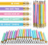 100 Pcs Motivationa Mini Pencils Bulk Inspirational Golf Pencils Half Pencils Back to School Gifts for Kids Wooden Pencils with Eraser for Student...