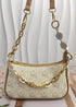 Nalefow Women Purse Strap Extender Bag Extender Chain Exquisite Bag Charms Pearl Flowers Purse Strap Chain Purse Accessories for DIY Shoulder Bag ...
