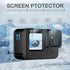 Accessories Kit for Go Pro Hero 12/Hero 11/Hero 10/Hero 9 Black,2-Pack(6pcs) Screen Protector Silicone Sleeve Protective Case with Lens Cover Cap ...